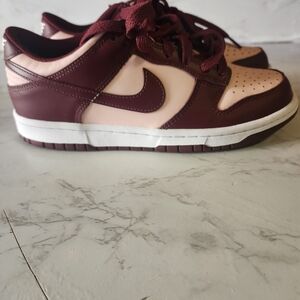 Nike Maroon and Pink Sneakers